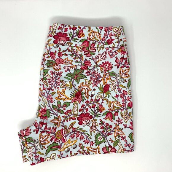 Ann Taylor LOFT Pink Preppy Chino Style Women's Riveria Jungle Shorts Size 6 - Picture 7 of 7